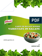 Carte de Bucate Knorr - Salate
