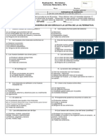 Evaluacion Ciencias,Locomotor 4o