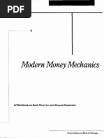 Modern Money Mechanics Meccaniche Monetarie Moderne