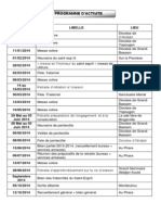 Programme D'activité