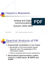 Frequency Modulation: Analog and Digital Communications Autumn 2005-2006