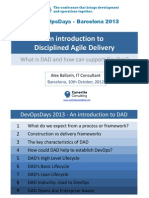 Introduction To Disciplined Agile Delivery - DevOpsDays 2013 Barcelona