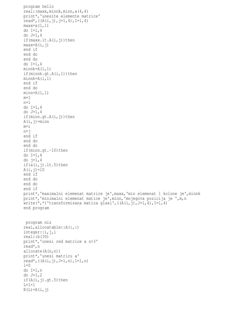 Zadaci Iz Programiranja | PDF