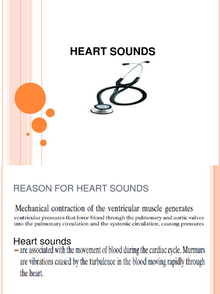 Heart Sounds | PDF | Heart Valve | Ventricle (Heart)