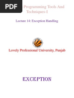 Exception Handling in Java