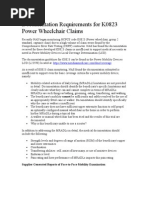 Download Documentation Requirements for K0823 Power Wheelchair Claims by lisamaurer SN17250175 doc pdf