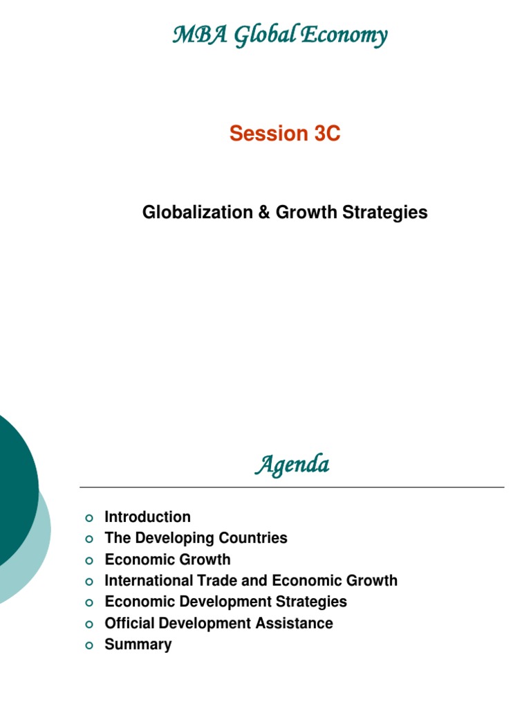 Globalization and Growth in Developing Economies | PDF | Economic ...