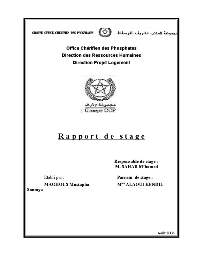 rapport de stage definitif immobilier secteurs de leconomie