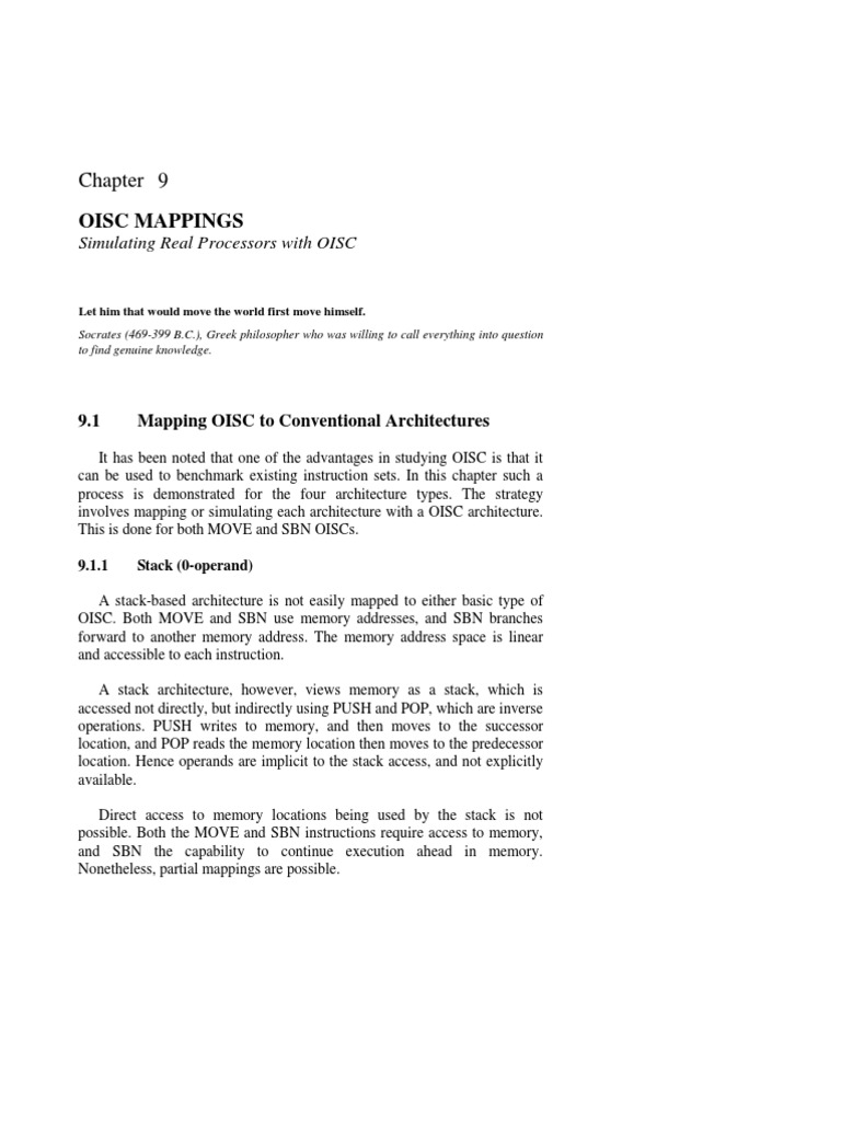 OISC Mappings in Computer Architecture | PDF | Subtraction | Computer ...