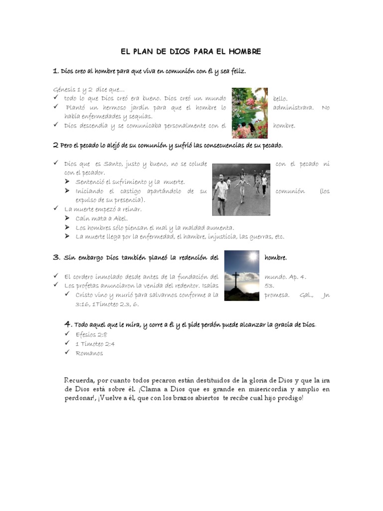 El Plan de Dios para El Hombre | PDF