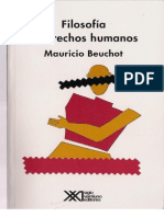 Beuchot, Mauricio. Filosofía y Derechos Humanos
