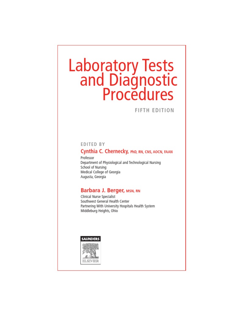 Laboratory Tests and Diagnostic Procedures PDF Medical Ultrasound
