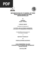 Implementation of V/F Control of Three Phase Induction Motor Using Microcontroller