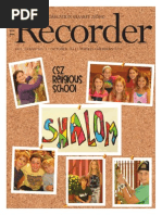 Congregation Shaarey Zedek The Recorder October 2013