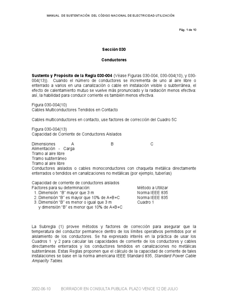 Seccion 030 - Conductores | PDF