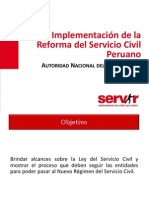 Implementacion Reforma Servicio Civil Julio2013