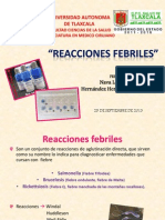 Reacciones Febriles