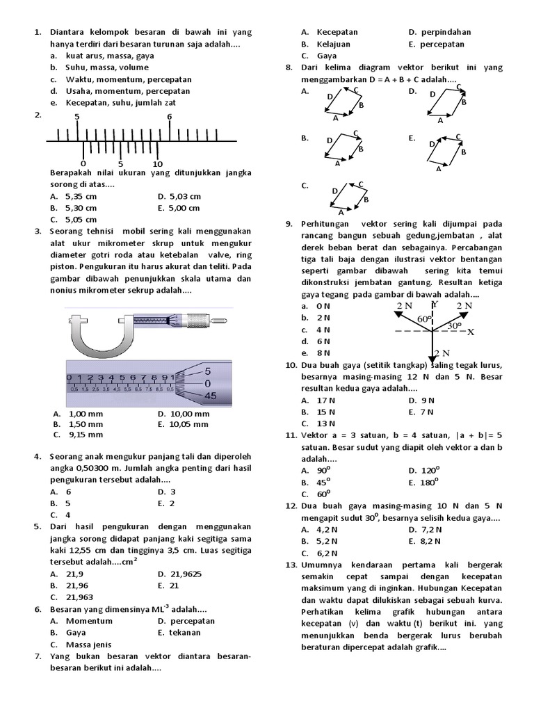 Soal Sms1 Fisika X Docx