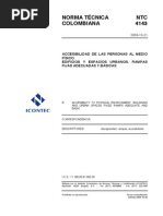 NTC 4140: Accesibilidad en Edificios | PDF | Ciencia y Tecnología ...