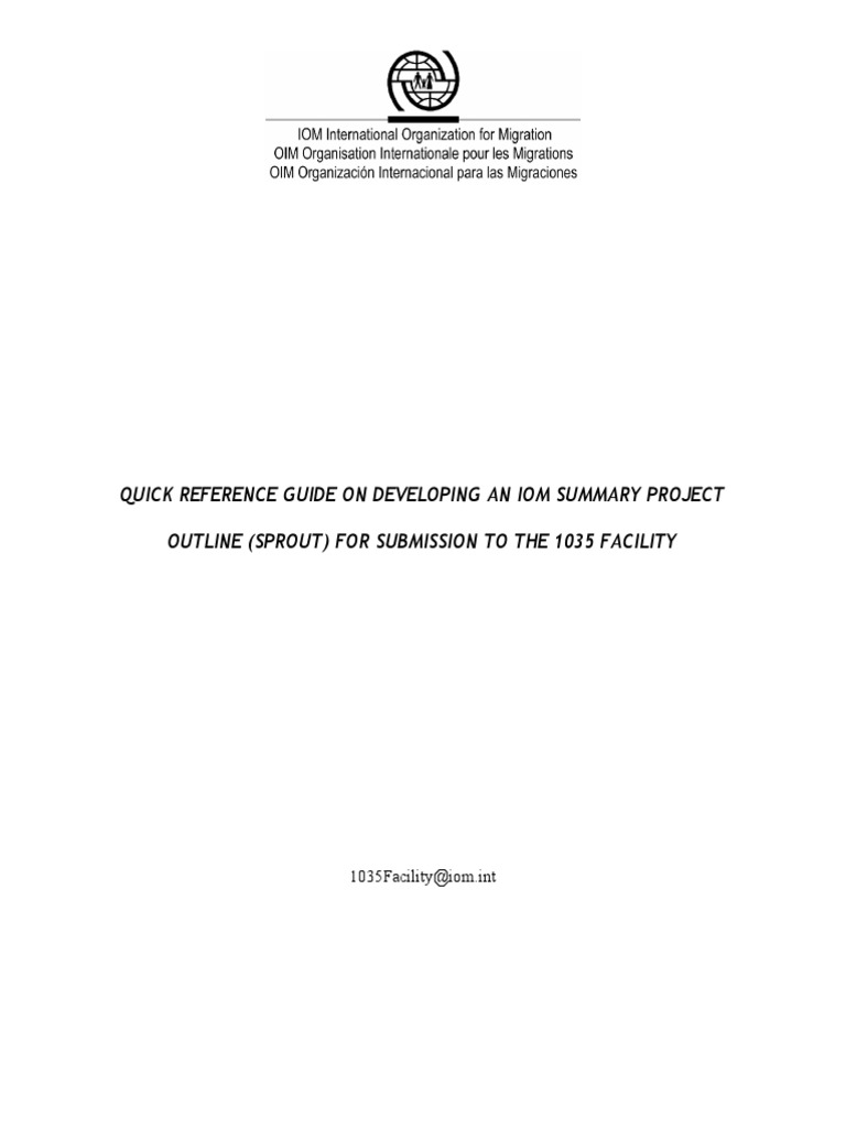 Sprout Template | PDF | International Development | Goal