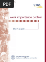 Work Importance Profiler: User's Guide