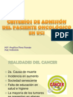 Admision Cancer