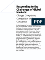 Responding To The Challenges of Global Markets:: Chaqge