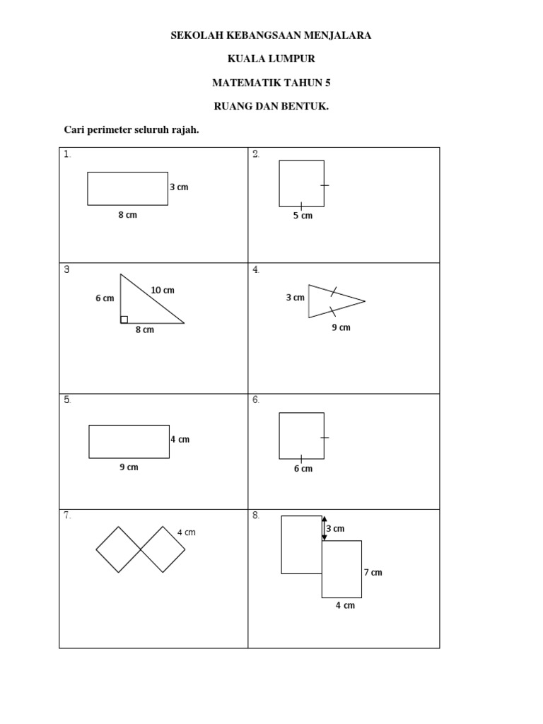 Perimeter Latihan Pdf