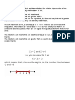 Inequality Notes