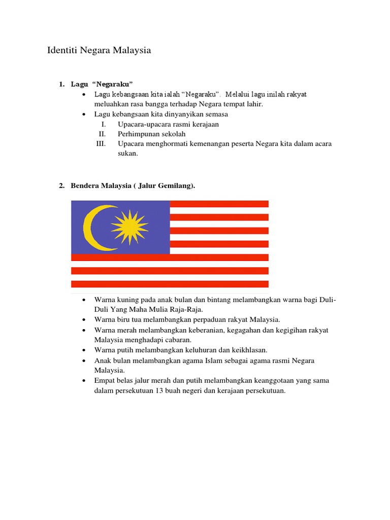 Identiti Negara Malaysia Pdf