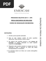 ProvaDiscursivaDeBiologia2011-1