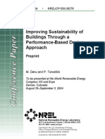 Improving Sustainability of Buildings Through A Performance-Based Design Approach