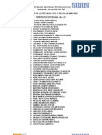 Relacion de Alumnos Aceptados 2009.2010