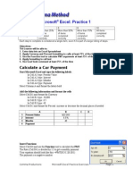 EXCEL Advanced Practice Activities