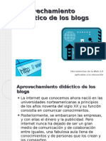 Aprovechamiento Didáctico de Los Blogs