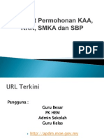 Taklimat Permohonan SBP KAA KRK SMKA 2014