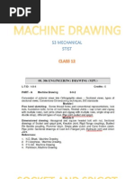 Machine Drawing S3 Mech [Class 12]