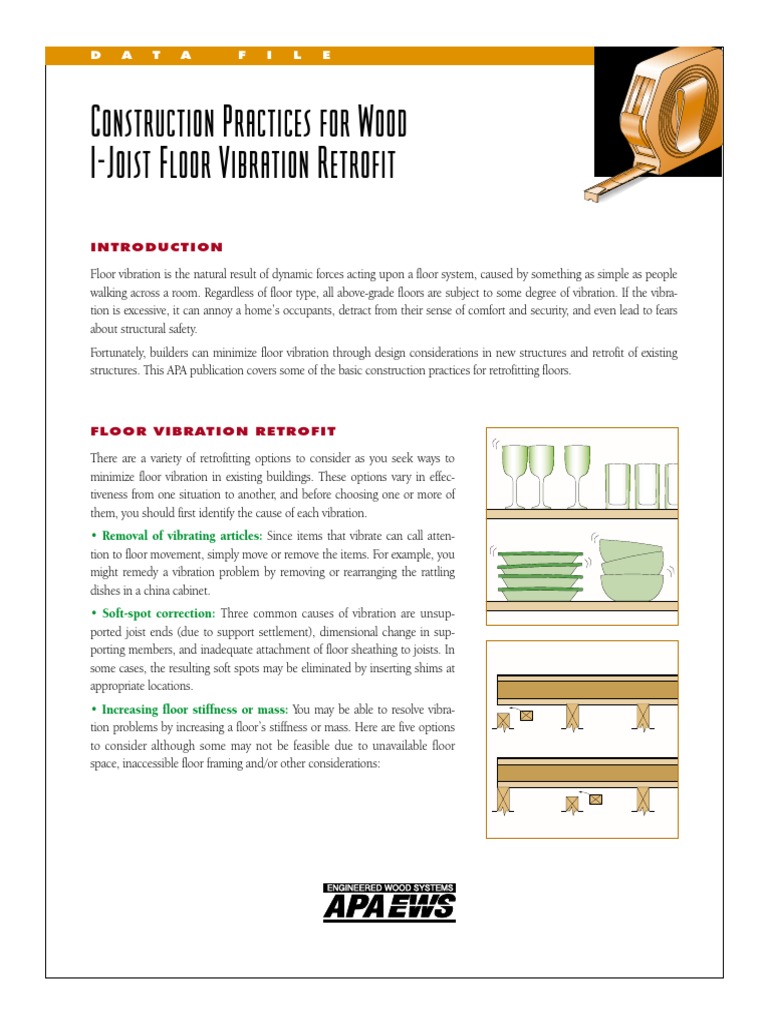 Floor Joist Vibration II PDF Framing (Construction) Woodworking