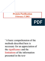 Protein Purification: February 5 2003