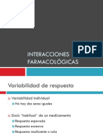 Interacciones Farmacologicas