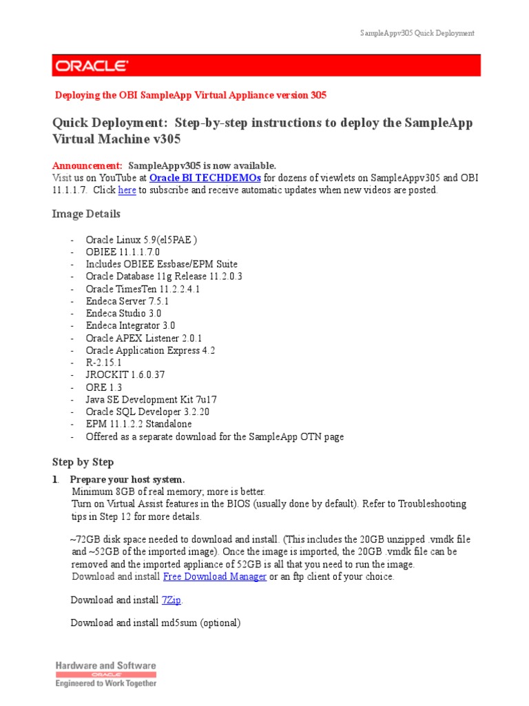 SampleApp QuickDeploymentGuide | PDF