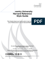 Coventry University Harvard Reference Style Guide
