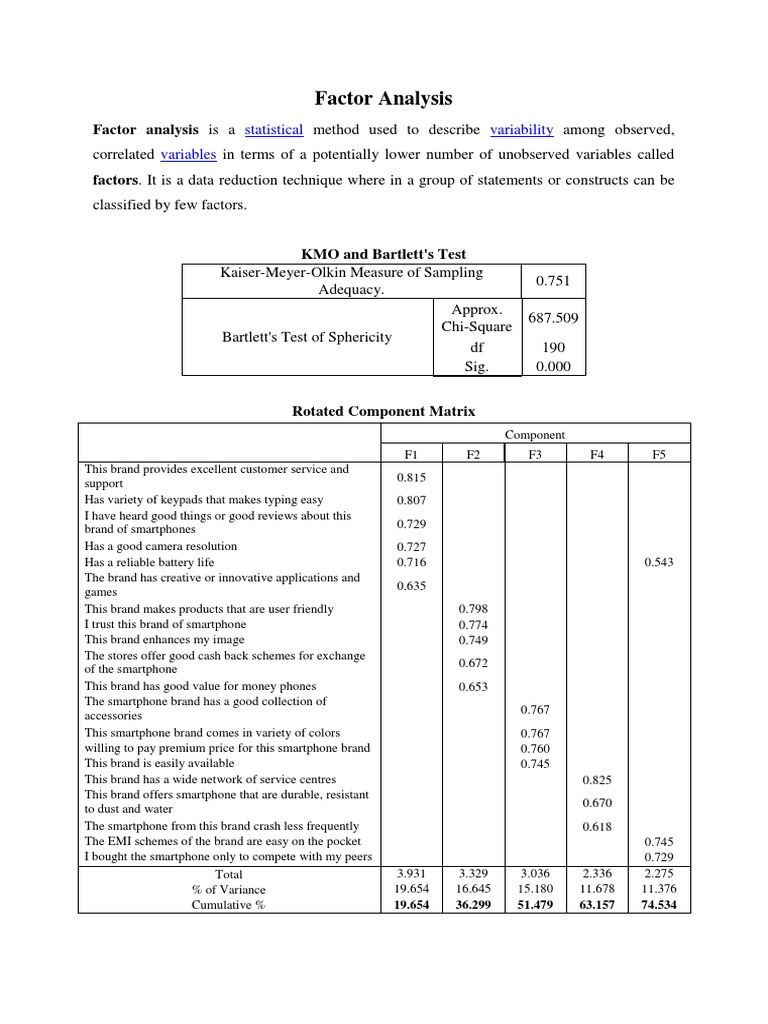 Factor and Discriminant Analysis Insights | PDF | Factor Analysis | Brand