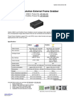 High Resolution External Frame Grabbers