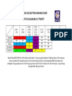 Jadual Kelas para Hamba Ilahi Sem 1 Pismp