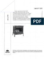 Jotul F 100 CB Öntöttvas Kályha Magyar Nyelvű Használati Utasítás