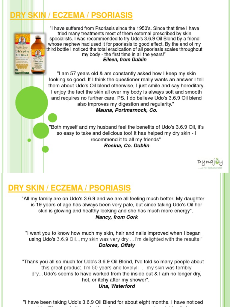 Udo S Oil Testimonial Arthritis Premenstrual Syndrome