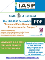 11th IASP Symposium on Brain and Pain Persistence after Surgery