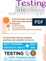 GTU Software Testing Interview Questions and Answers For Freshers