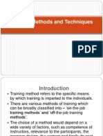 HRM-Training Methods and Techniques